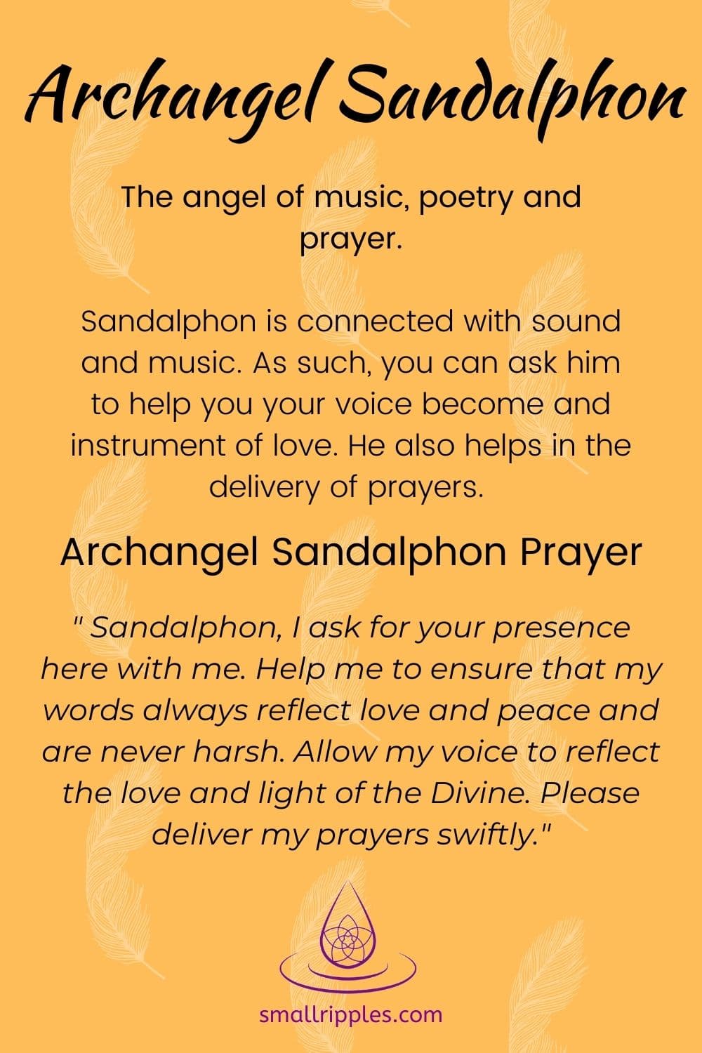Archangel Sandalphon Prayer